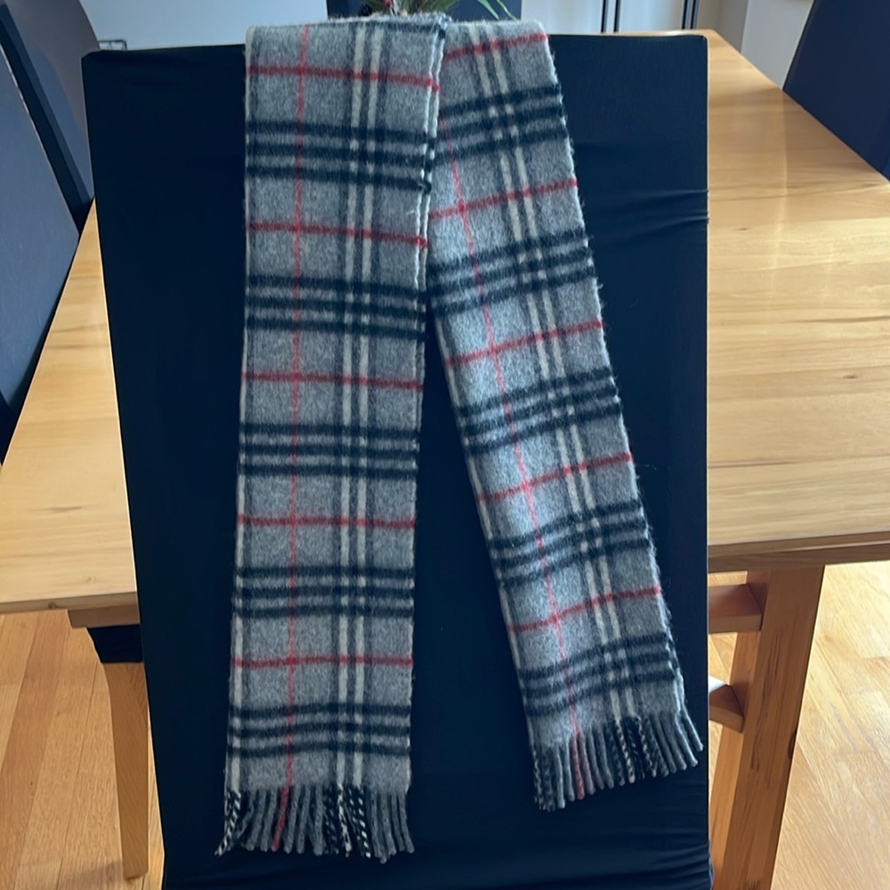 Burberry London Plaid Print Scarf